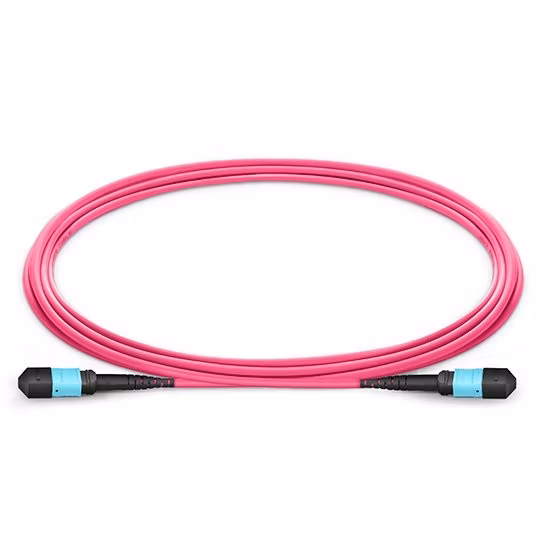 Fiber Optical Optic Patch Cord MTP Female to Female 12 Fibers Om4 (OM3) 50125 Multimode Trunk Cable