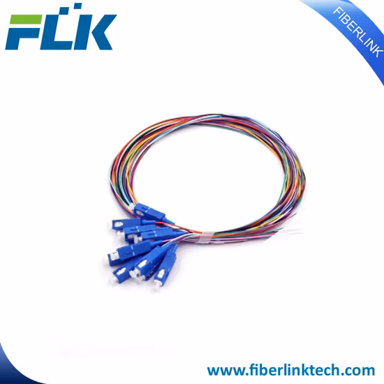 Cable flexible de fibra óptica Sc 12 Core 0.9