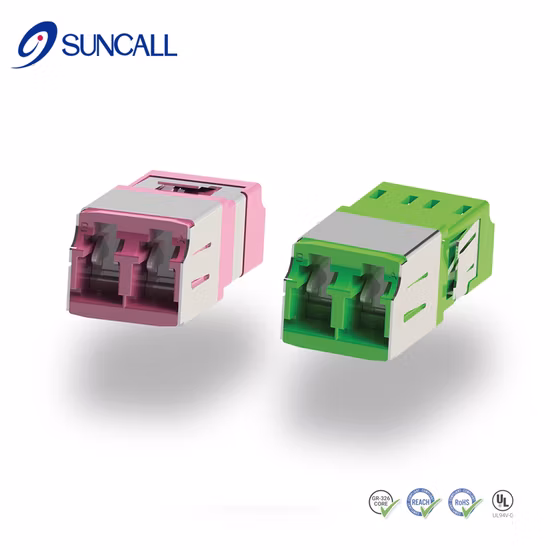 Adaptador LC Sc de fibra óptica con obturador