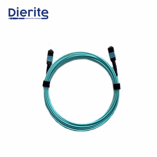 Cable troncal del cordón de conexión de fibras OS2/G657A/Om3/Om4 MPO o MTP para conectar módulos ópticos