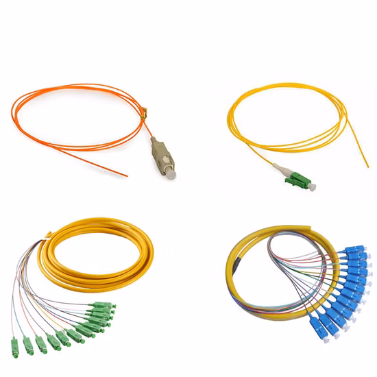 Cable flexible de fibra óptica monomodo Simplex Sc APC 9125