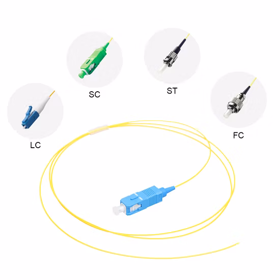 coleta monomodo de la fibra de Sc/Upc de la coleta del Sc de la coleta de la fibra óptica de G657A1 Sm Sx de 0.9m m el 1m
